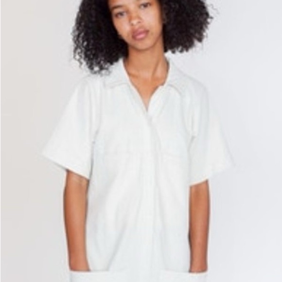 ILANA KOHN mabel coverall jumpsuit white linen size small NWOT - Picture 12 of 16